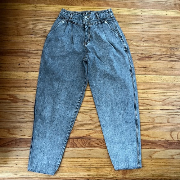 Vintage Jordache Jeans Women 11/12 80s 90s Acid Stone Wash High Rise Tapered Mom - Picture 1 of 14